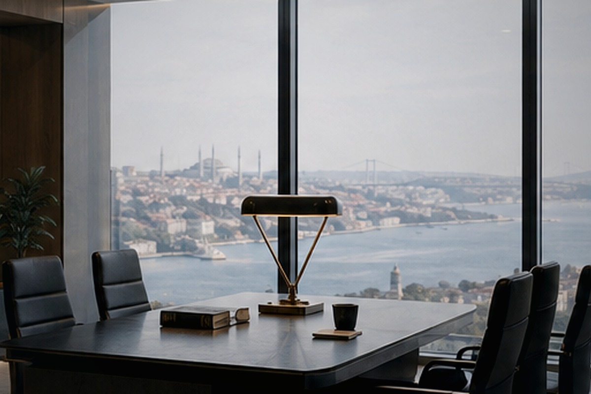 Kurumsal yeniden yapılanma belgelerinin incelendiği masa fotoğrafı